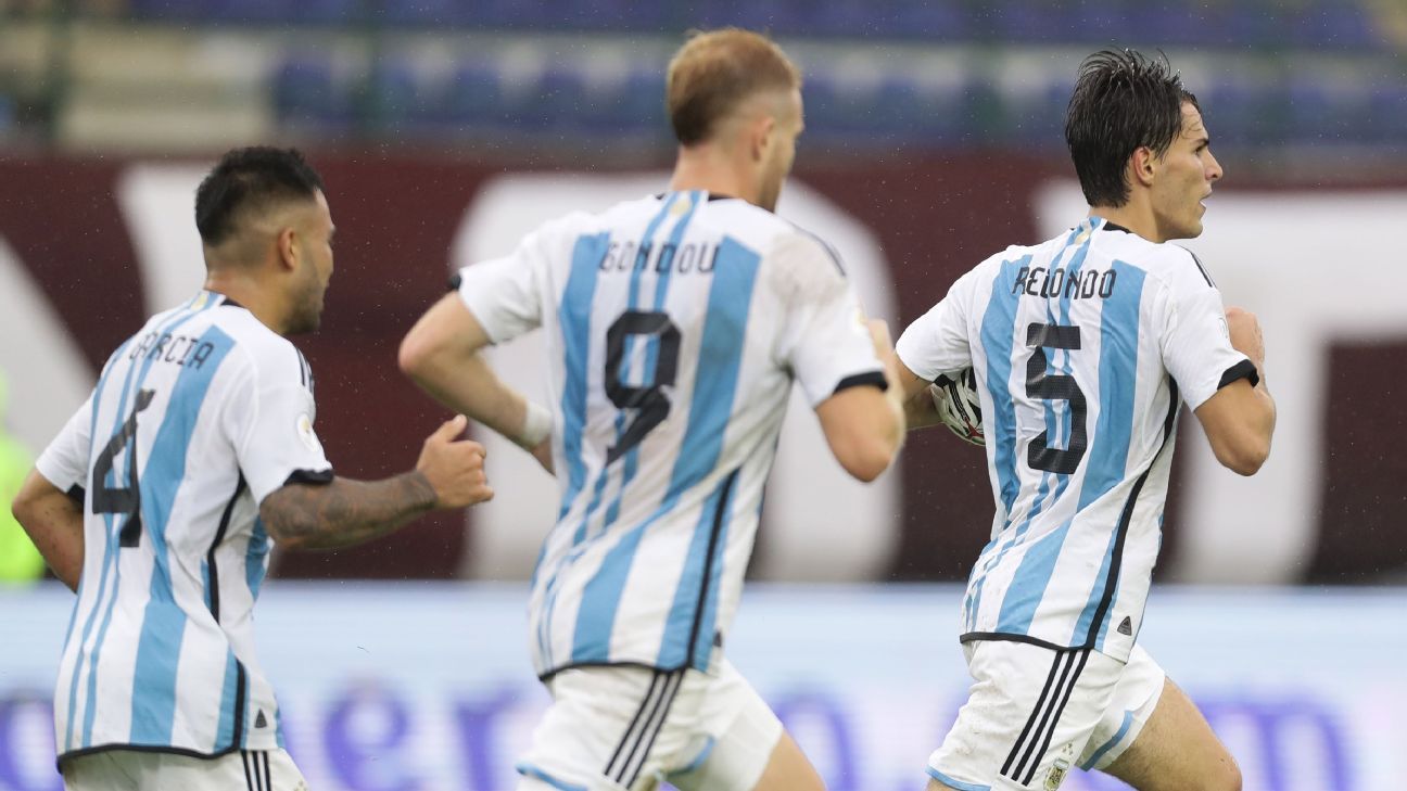 Argentina U23, undefeated and scoring nearly three goals per match, but had to beat Brazil to become Olympic