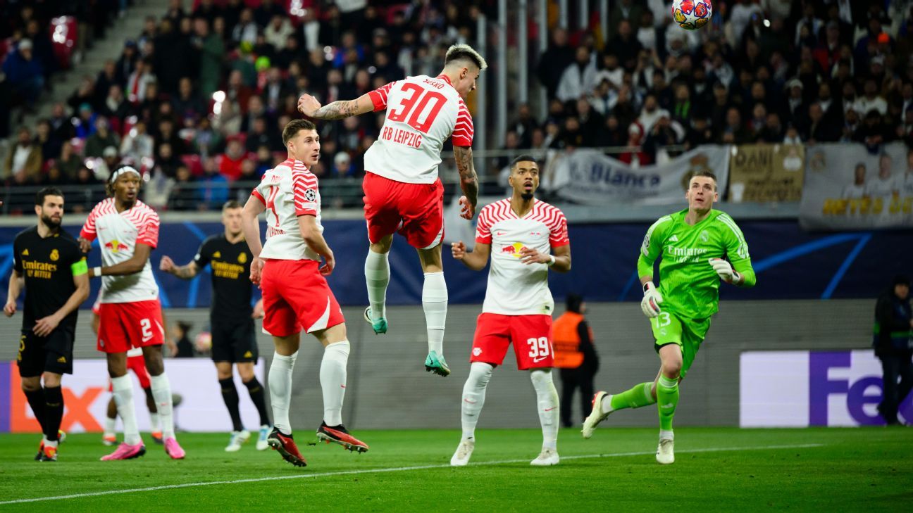 A controversial goal disallowed for Leipzig against Real Madrid