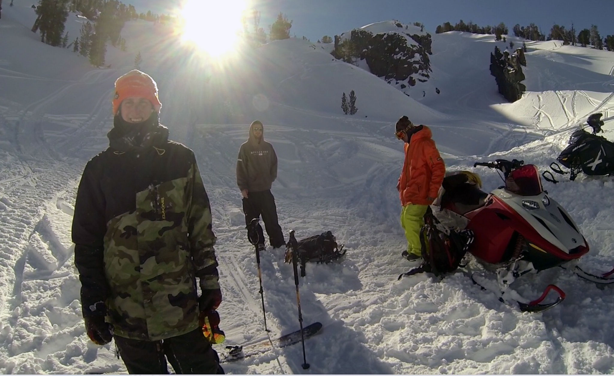 Chris Benchetler finishing his X Games Real Ski Backcountry part