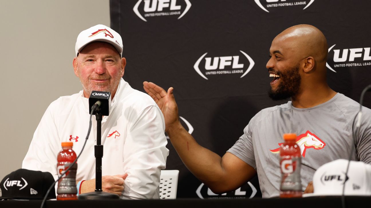Skip Holtz coaching on the sidelines